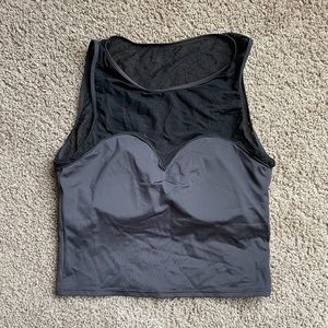 Kortni Jeane Mesh Sweetheart Top Sz L